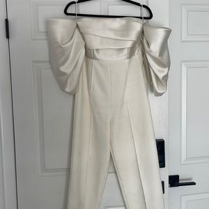 Solace London White Jumpsuit - Size Small